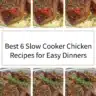 Delicious slow cooker chicken meals for easy dinner preparation