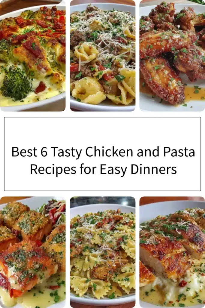 Delicious chicken pasta dishes perfect for easy weeknight dinners