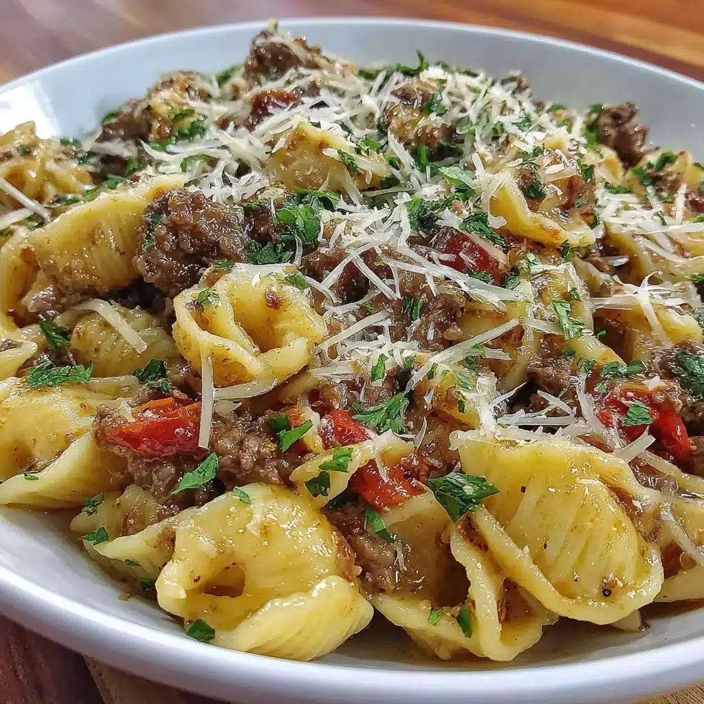Creamy High Protein Beef Pasta