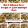 Quick weeknight dinner recipes for delicious meals