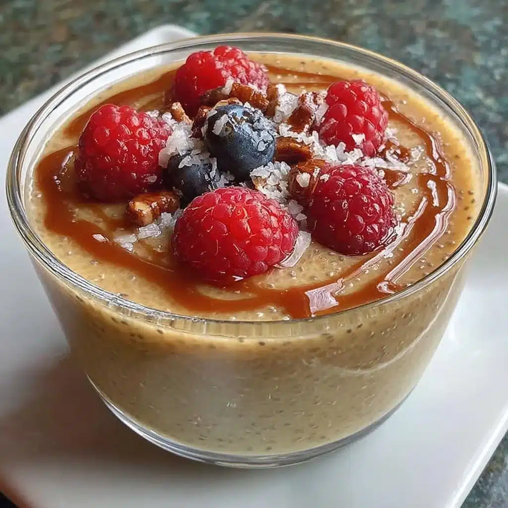 Delicious chia seed pudding served in a bowl, ideal for babies and toddlers.