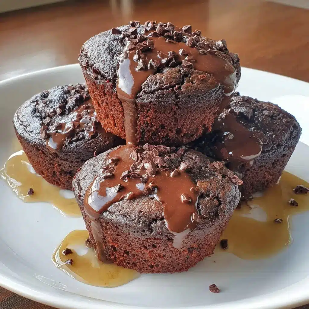 Deliciously healthy chocolate spinach muffins ready to be enjoyed.
