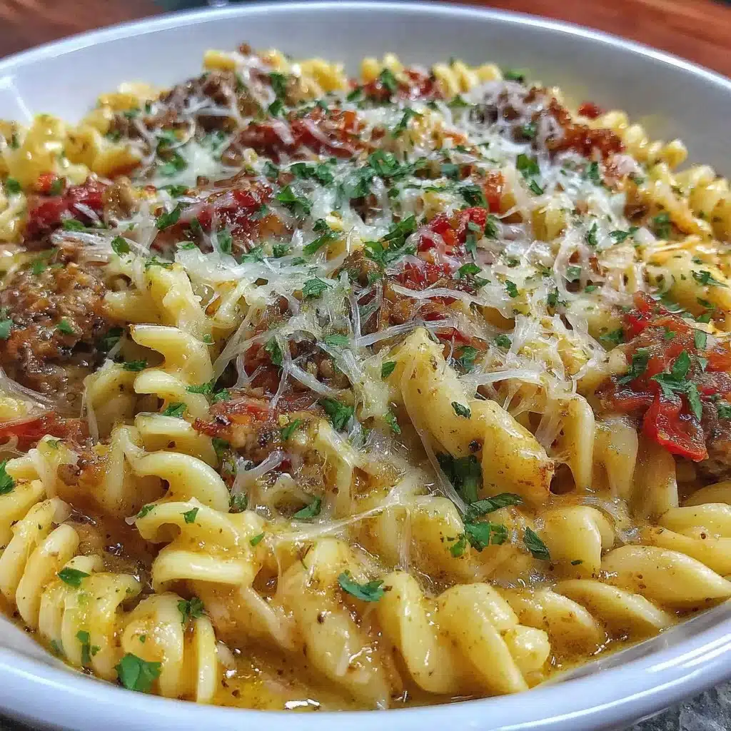 Delicious Crockpot Pizza Pasta recipe with fresh ingredients and flavors.