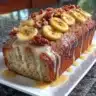 Delightful coffee cake banana bread with a delicious topping