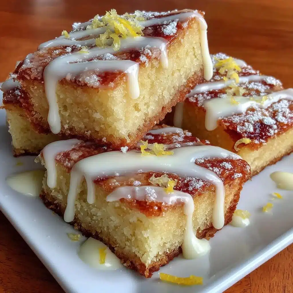 Deliciously zesty lemon brownies with a moist texture and bright flavor
