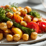 Roasted Chickpea & Veggie Sheet Pan Dinner