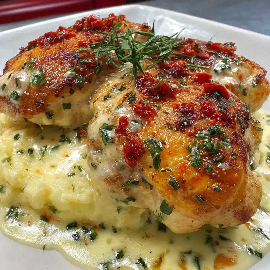 Crispy air fryer chicken served on a white plate with herbs