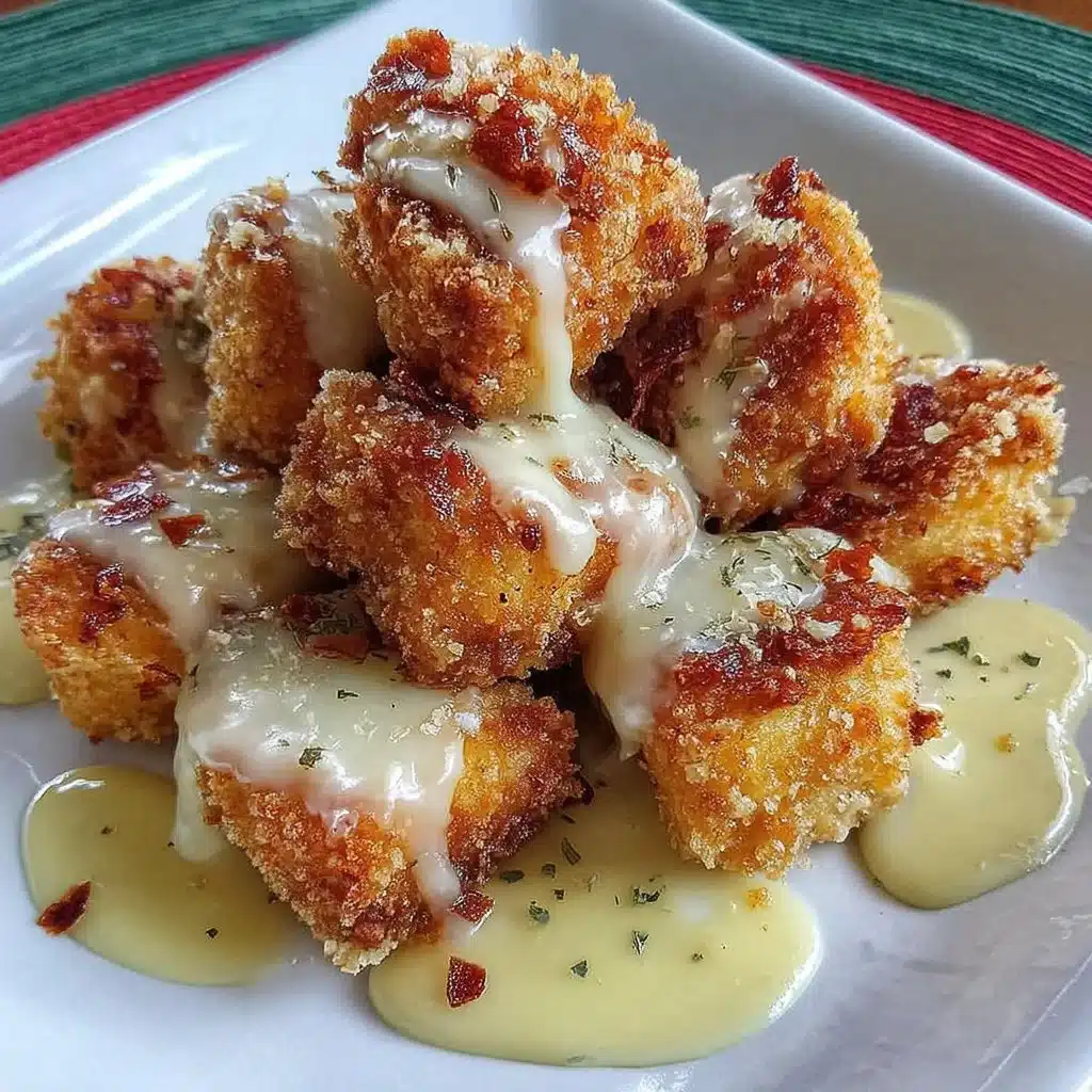 Crispy air fryer chicken nuggets served with dipping sauce