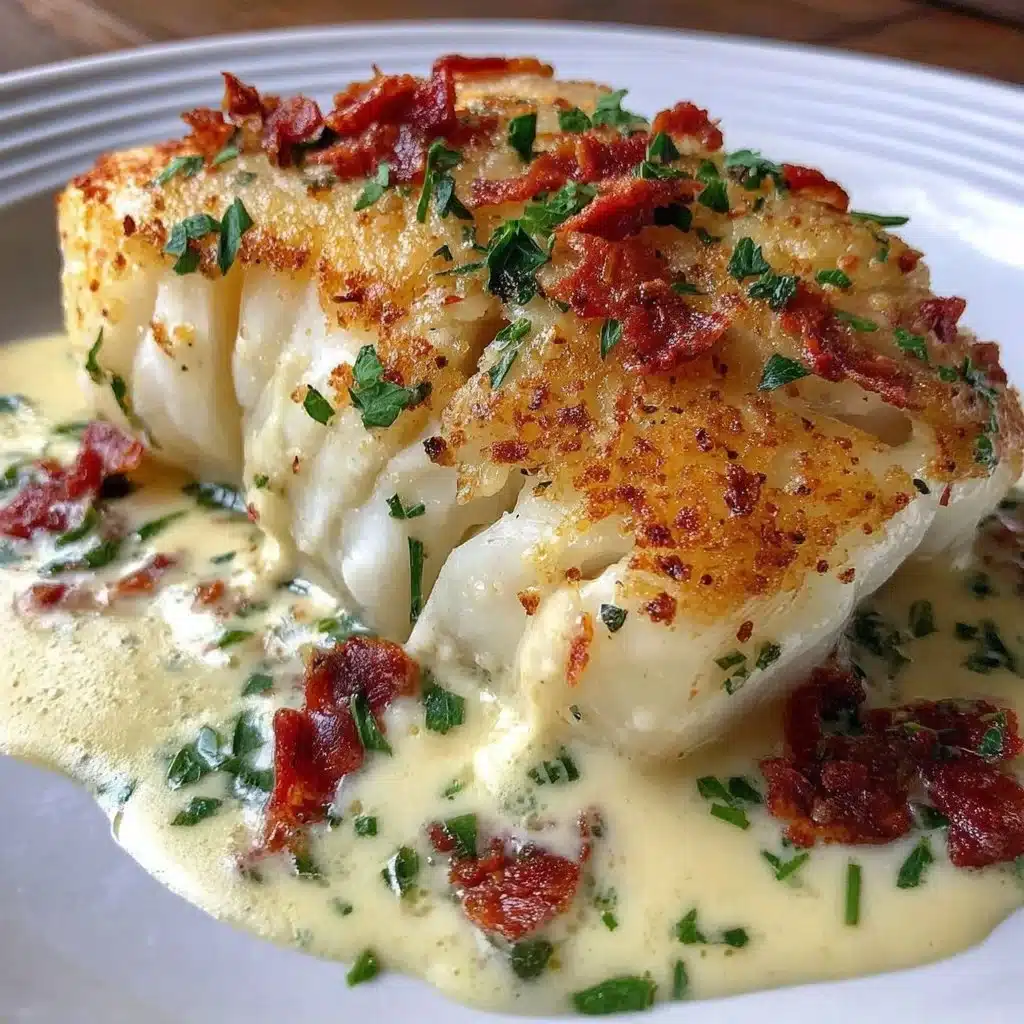 Deliciously cooked Air Fryer Cod served with garnishes