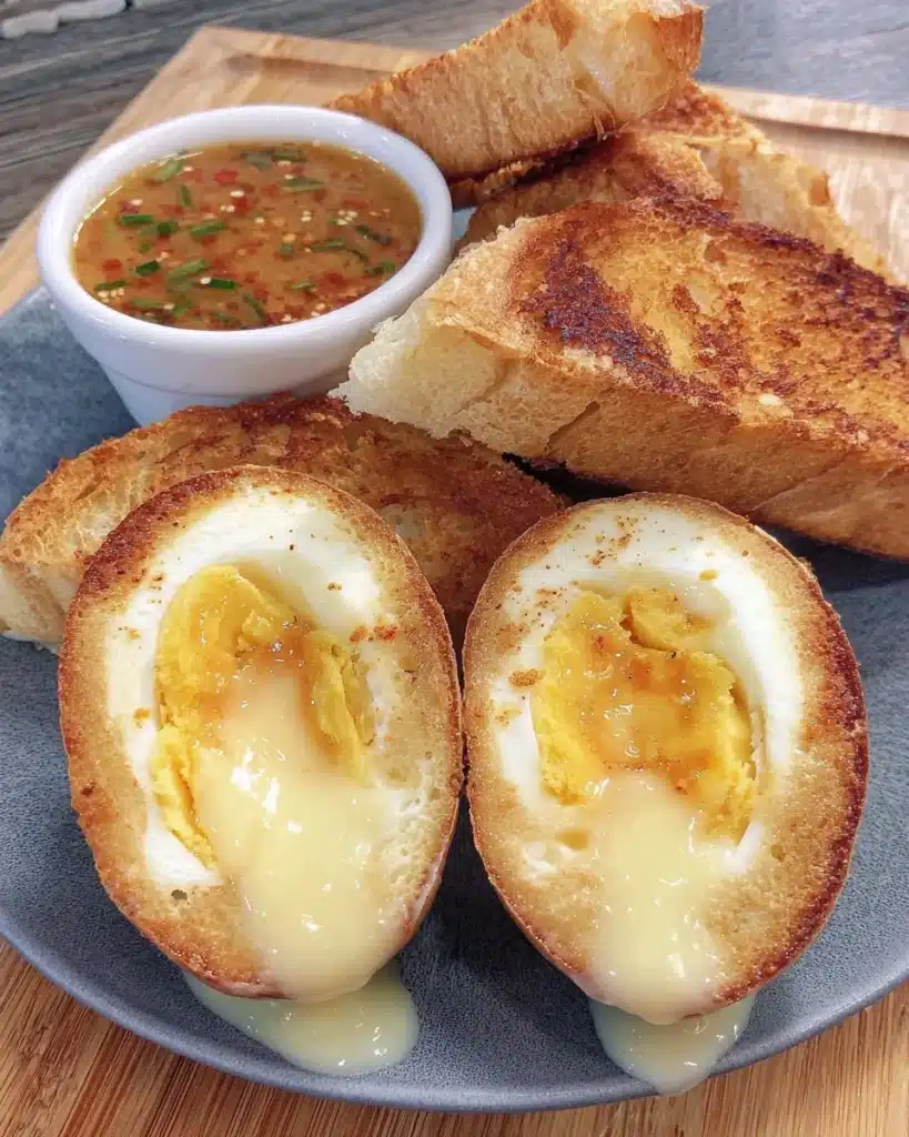 Perfectly cooked hard boiled eggs made in an air fryer.