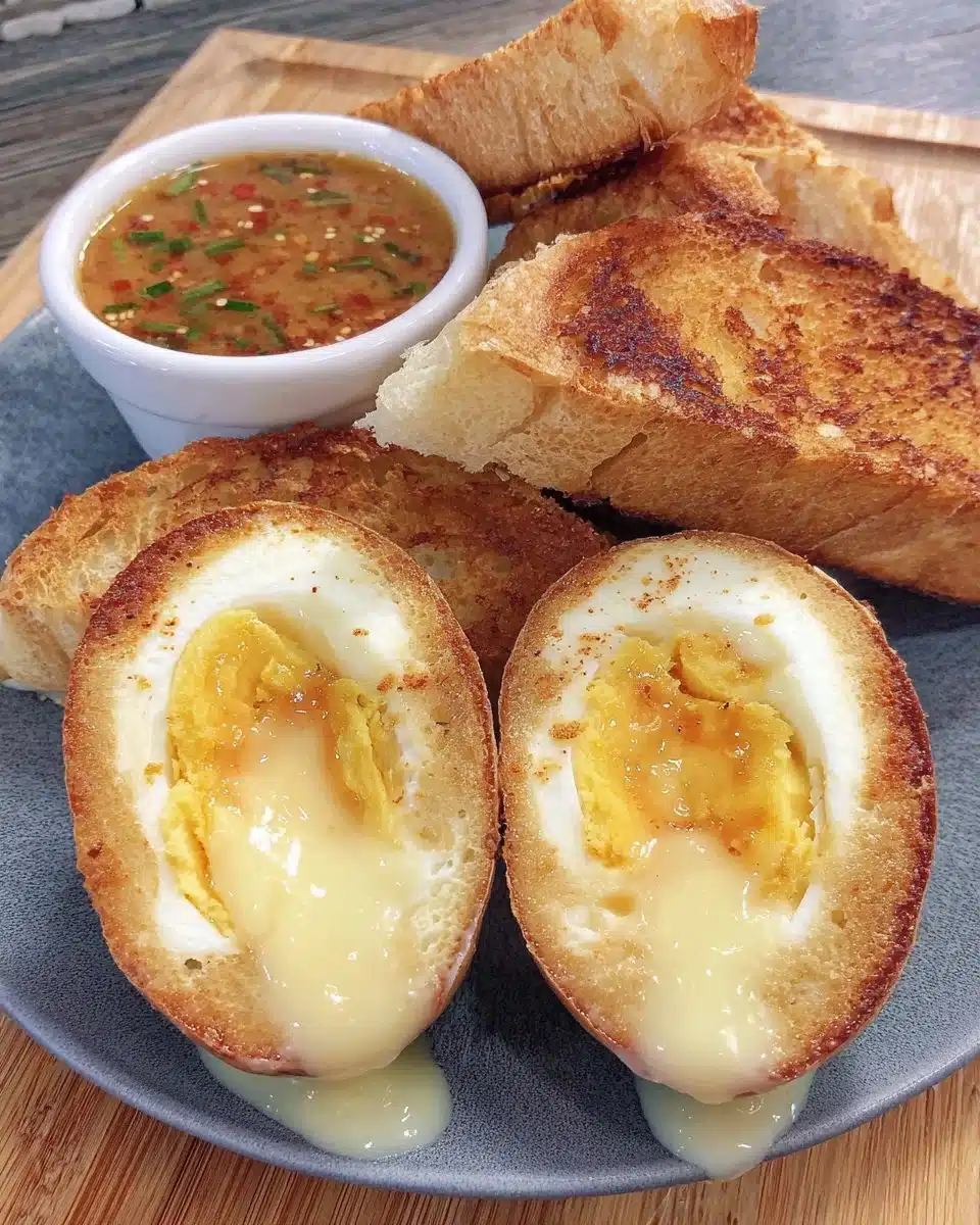 Perfectly cooked hard boiled eggs made in an air fryer.