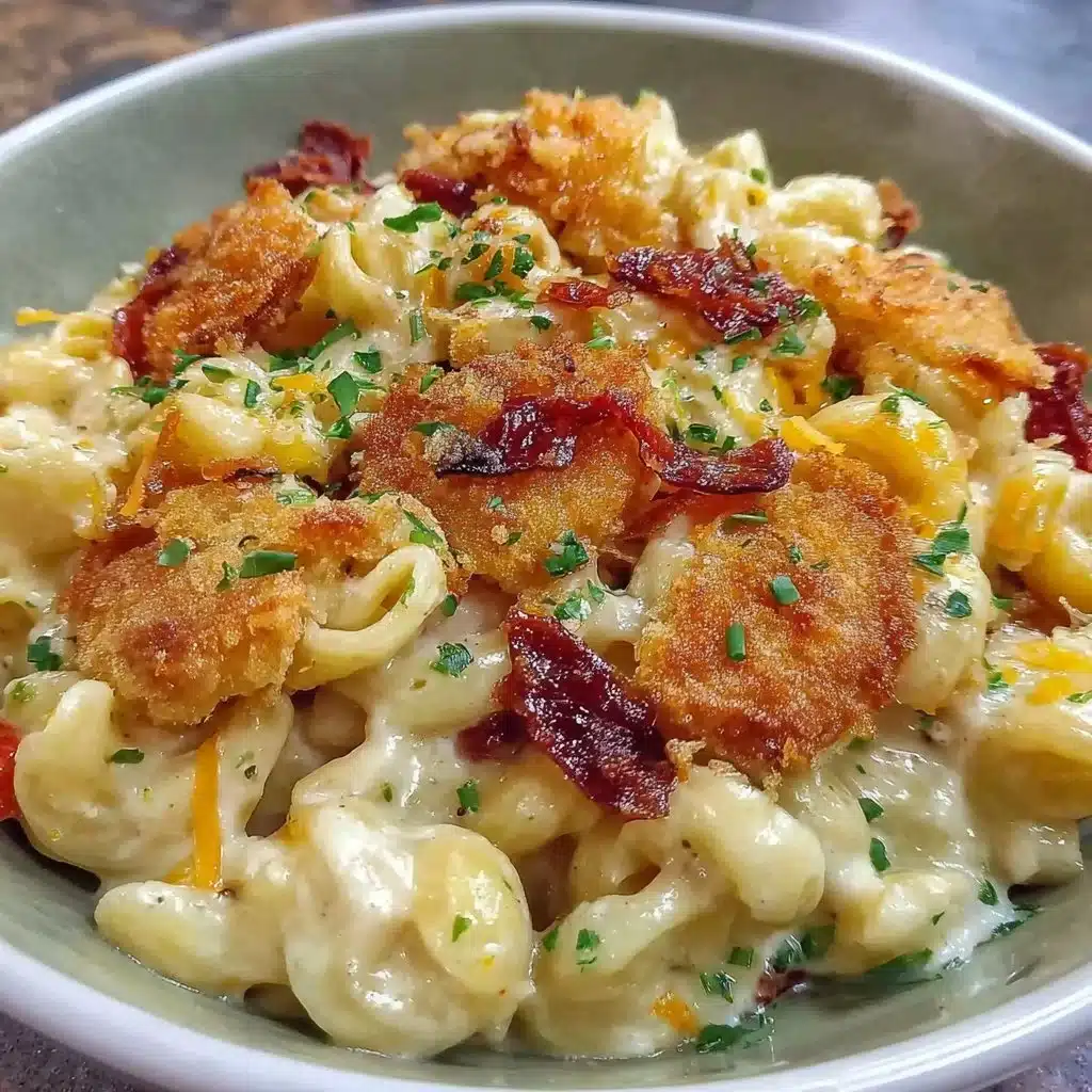 Creamy Air Fryer Macaroni and Cheese served in a bowl