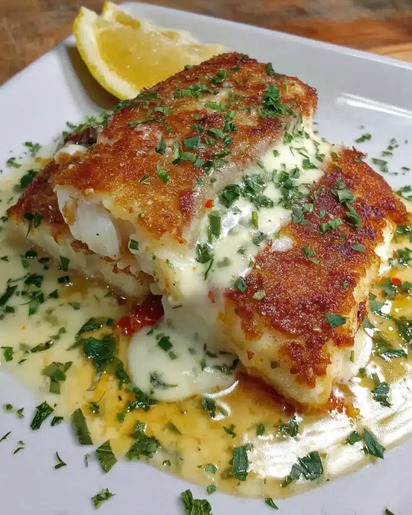 Air Fryer Orange Roughy seasoned and cooked to perfection.