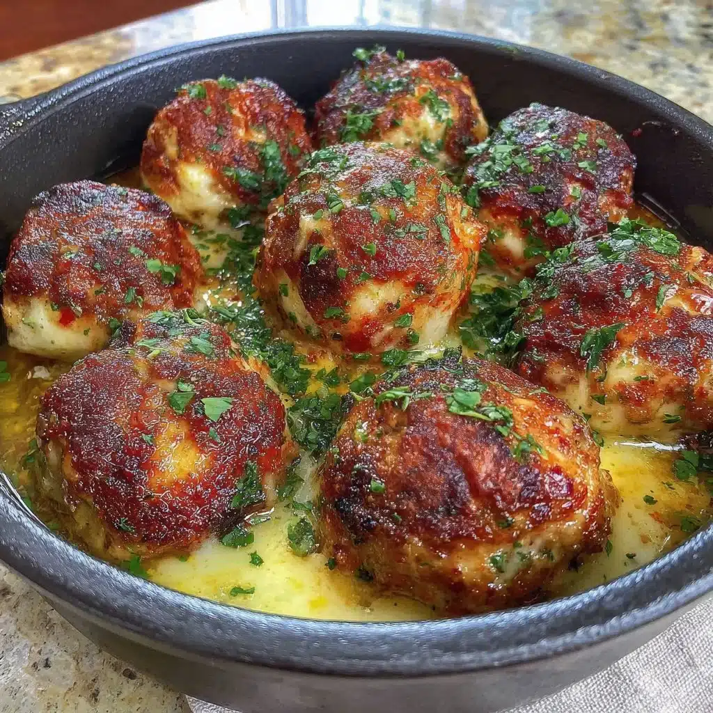 Healthy air fryer turkey meatballs served with marinara sauce