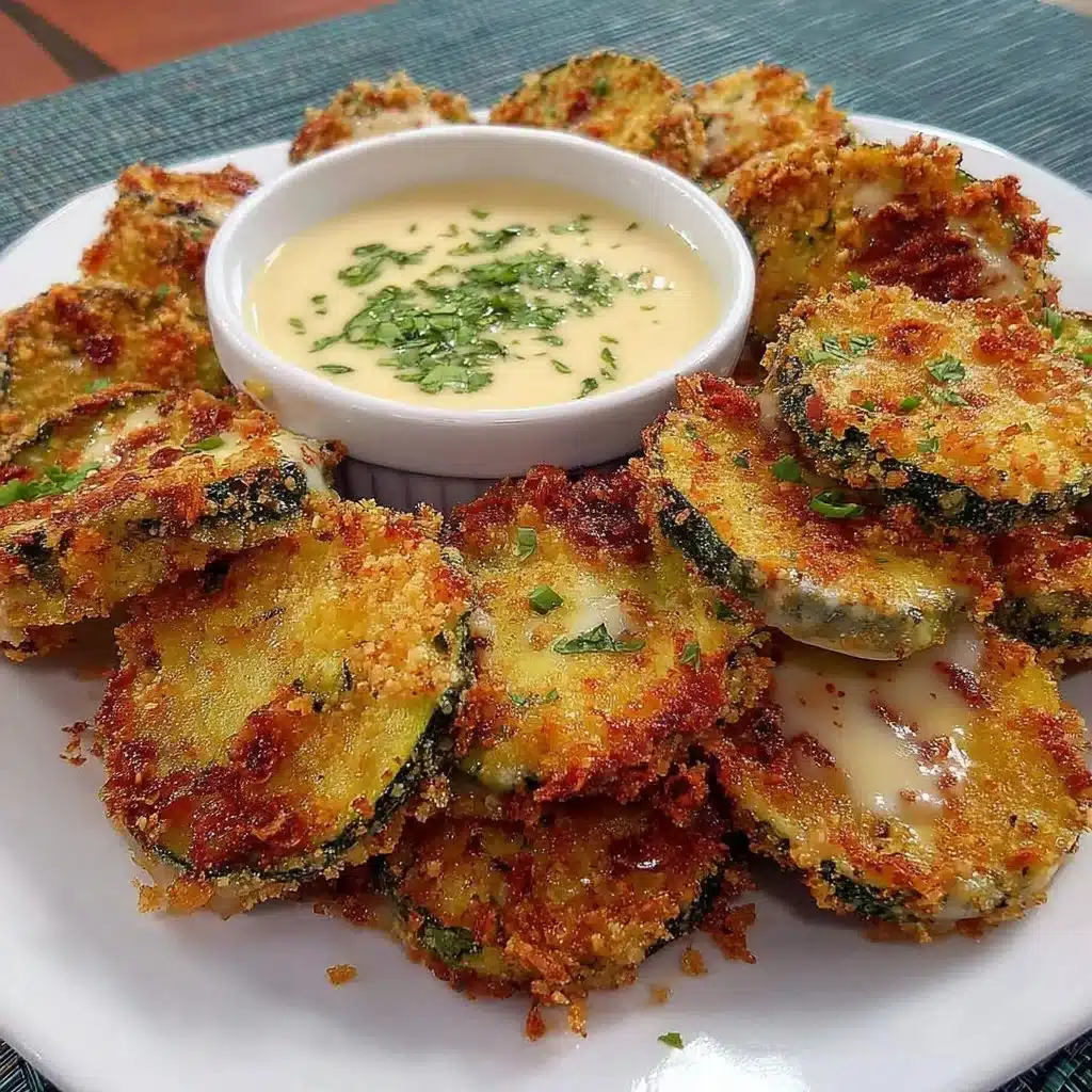 Crispy air fryer zucchini chips served in a bowl.
