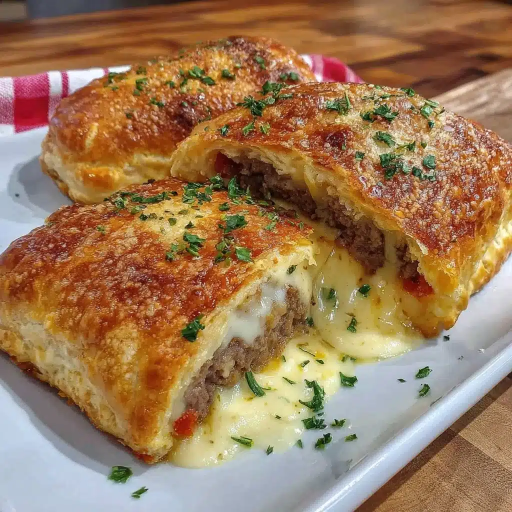 Air Fryer Cheeseburger Wellington