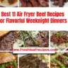 Delicious air fryer beef recipe served on a plate, perfect for weeknight dinners.
