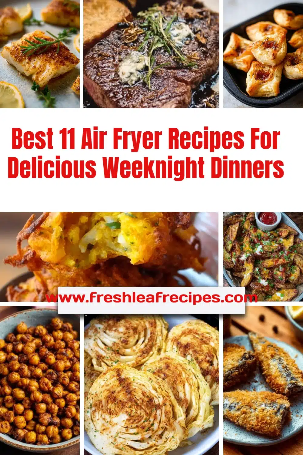 Delicious weeknight air fryer recipes for quick and easy meals.