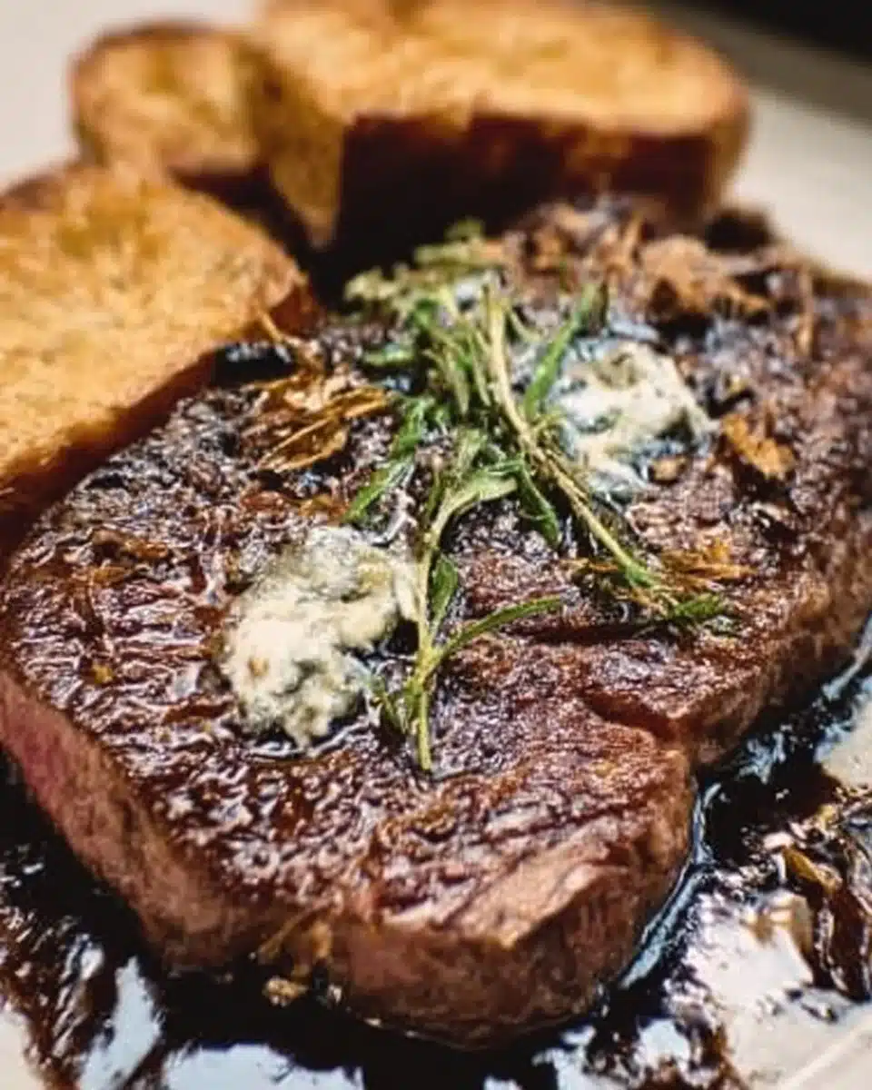 Garlic Butter Ribeye Steak