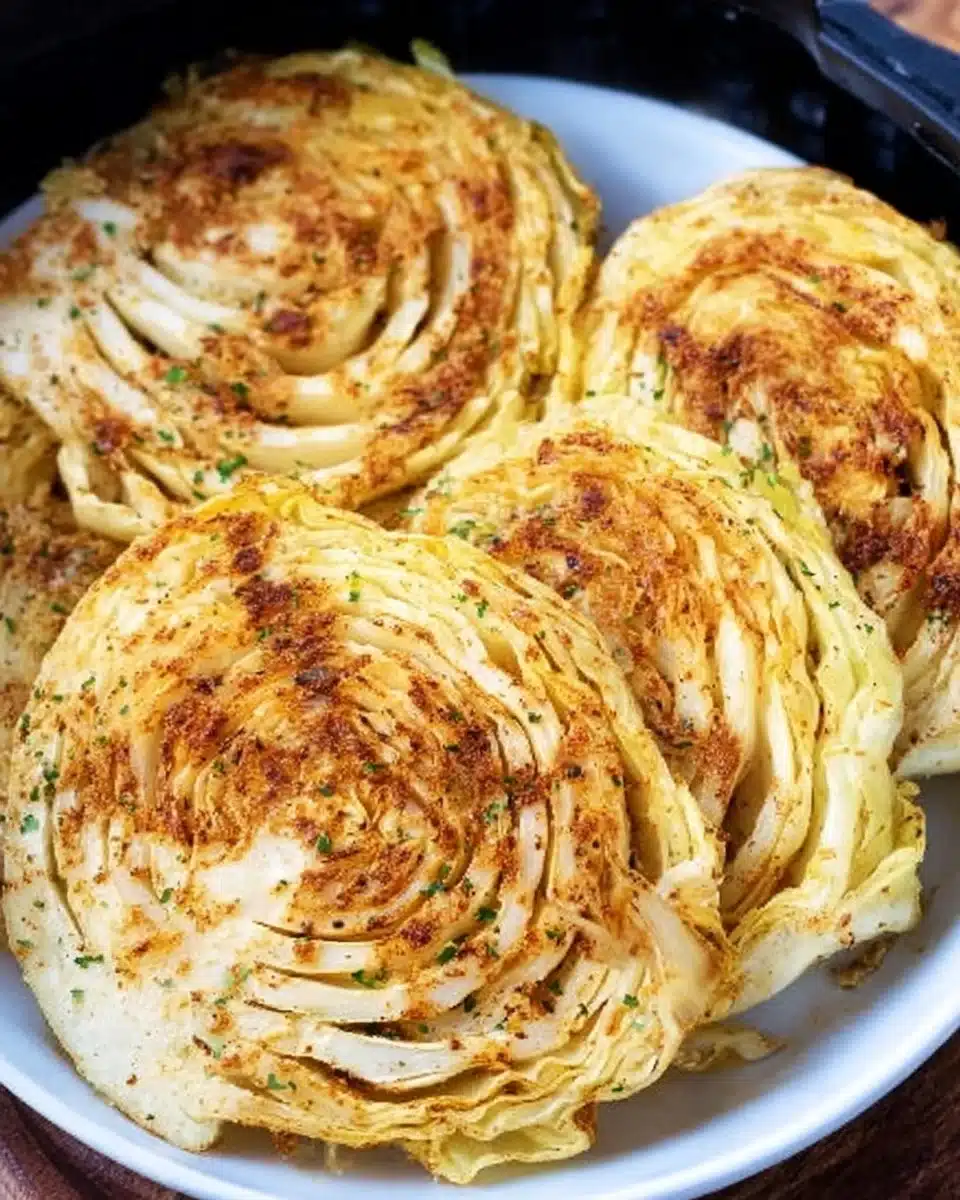 Air Fryer Cabbage Steaks