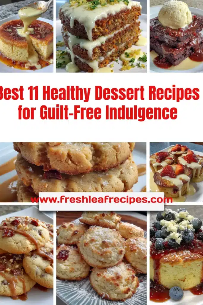 Delicious healthy dessert recipes for guilt-free indulgence