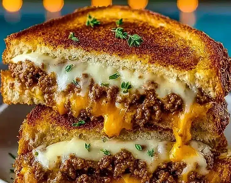 Ultimate Cheesy Ground Beef Melt