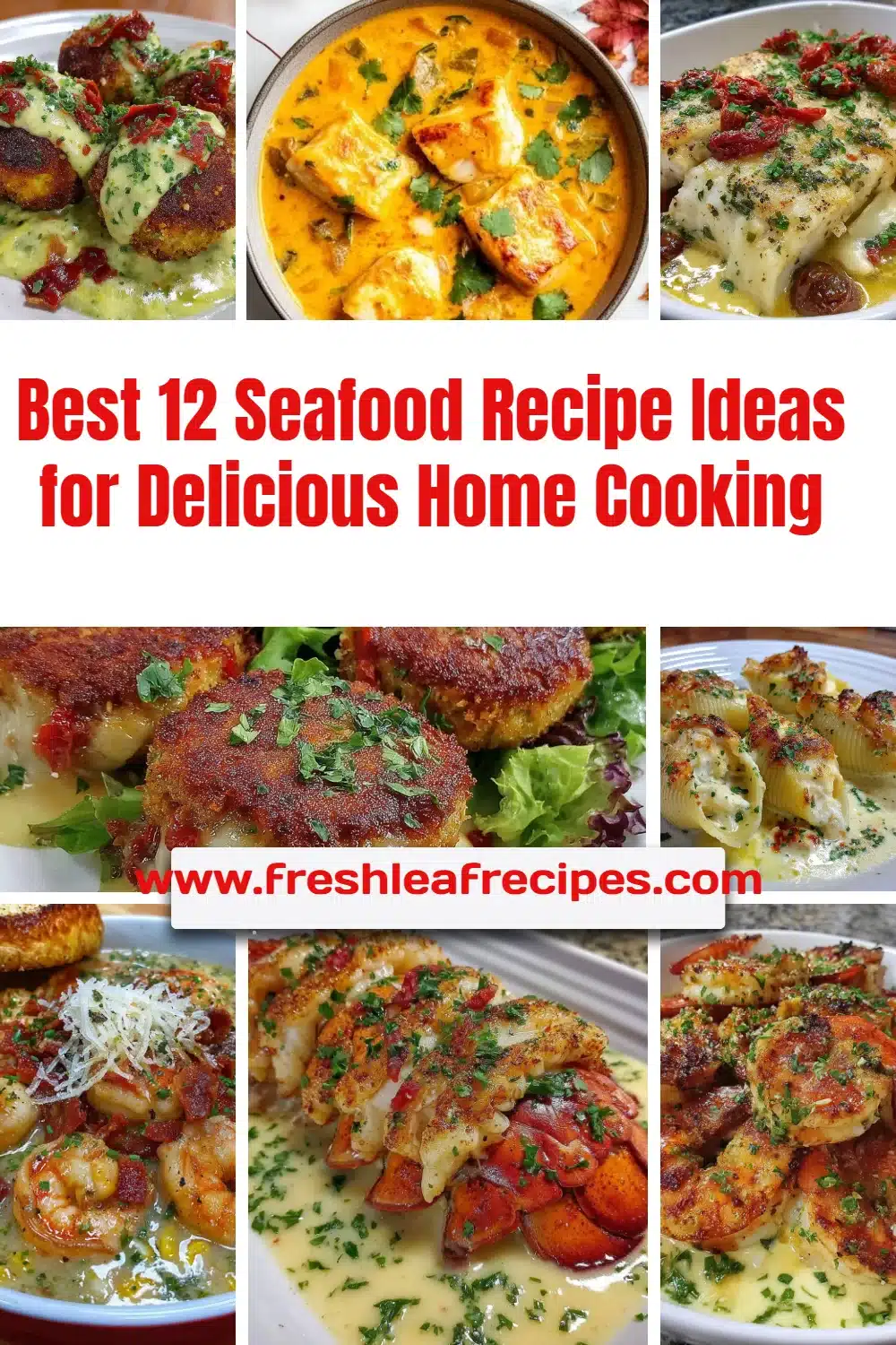 Collection of the best seafood recipes for home cooking and dinner ideas.