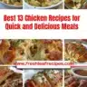Delicious and quick chicken recipes for easy meal prep