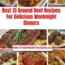 A variety of delicious ground beef recipes for weeknight dinners