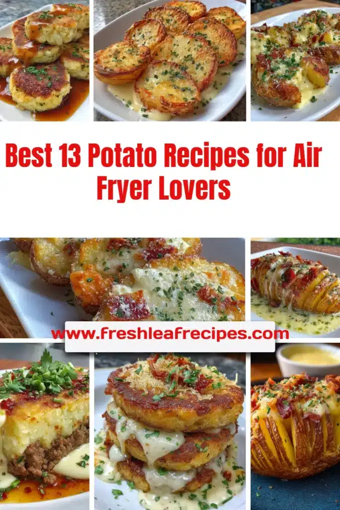 Air fryer potato recipes featuring 13 best dishes for crispy potatoes