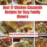 Delicious chicken casserole baked for a family dinner