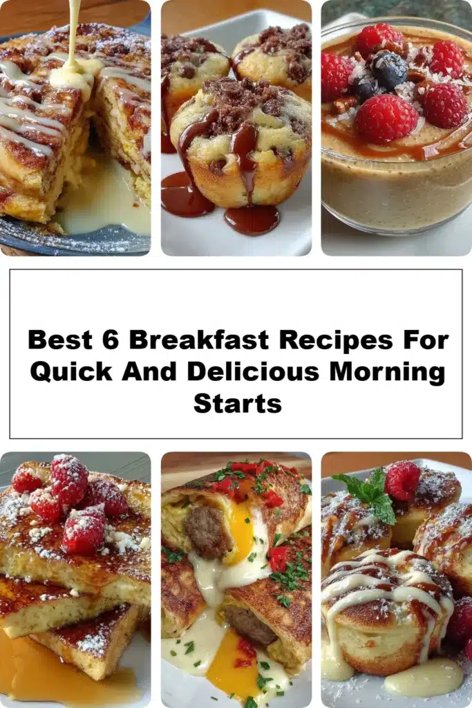 Delicious breakfast recipes for quick morning meals