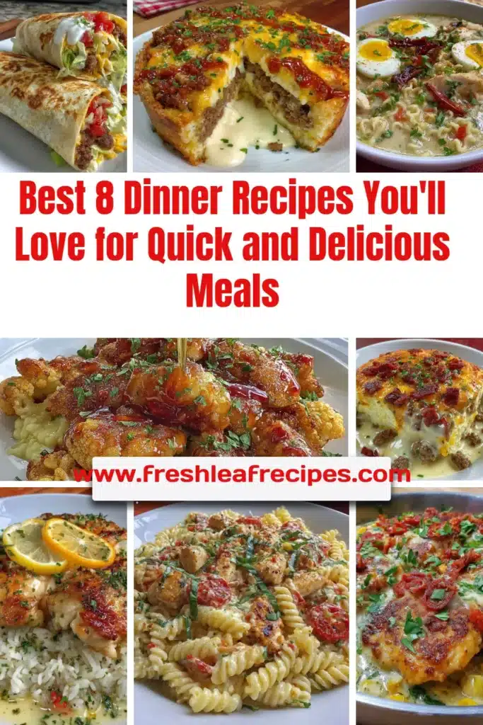 Quick and delicious dinner recipes for easy meal preparation