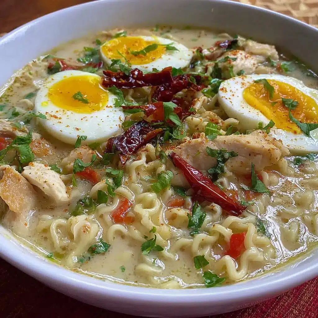 Creamy Garlic Chicken Ramen