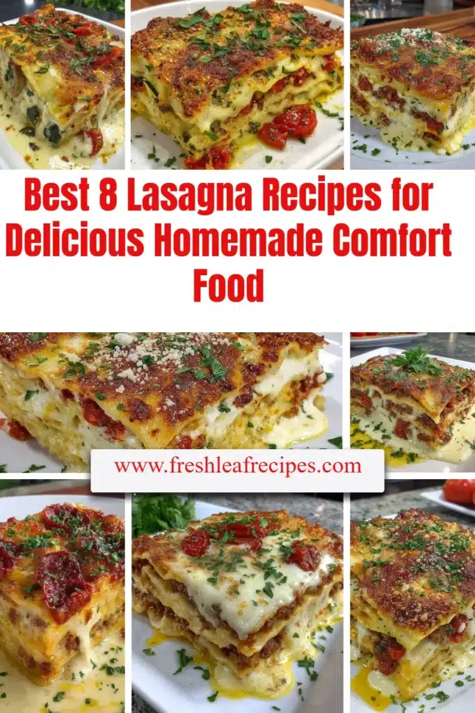 Delicious homemade lasagna served with fresh herbs