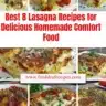 Delicious homemade lasagna served with fresh herbs