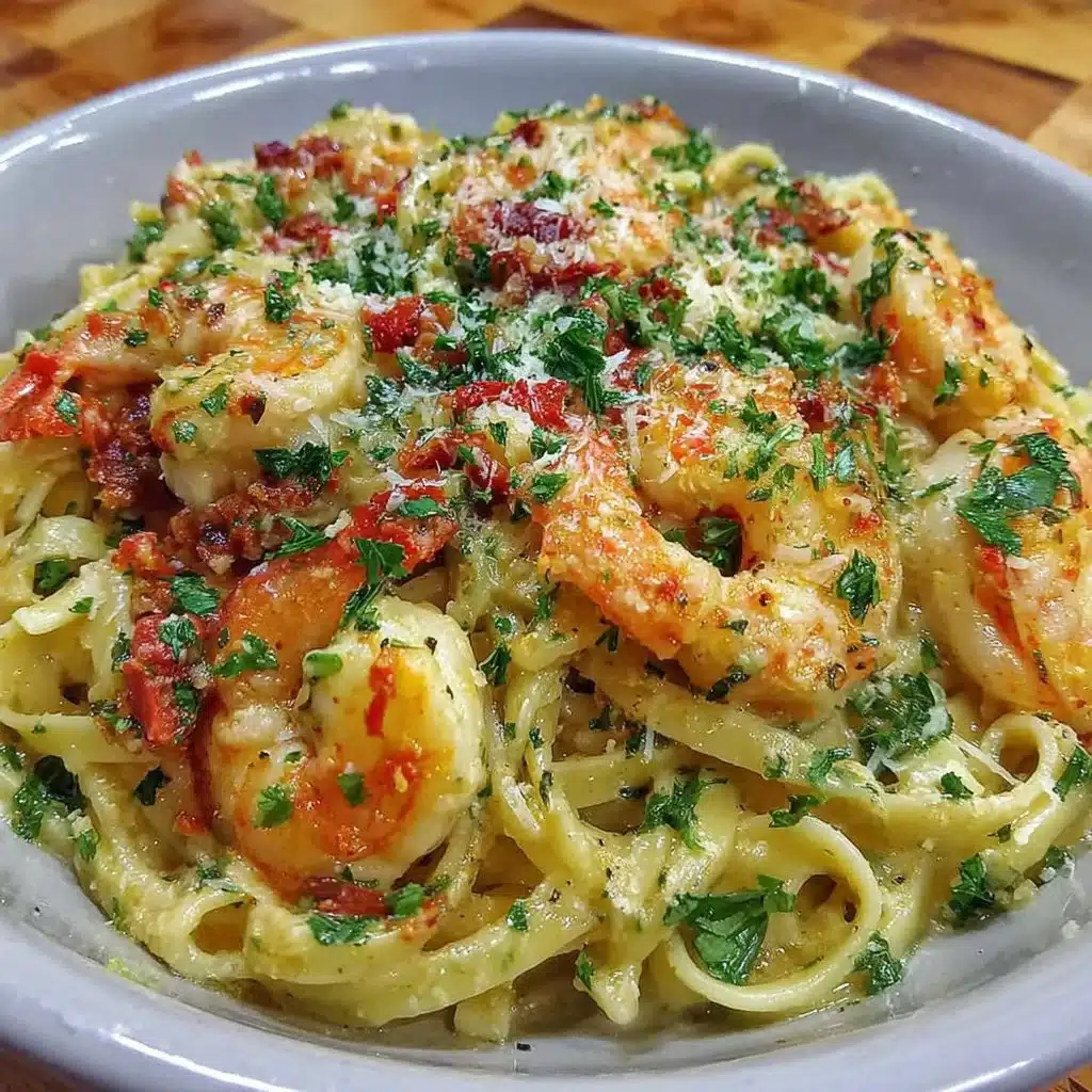 Creamy Tuscan Shrimp Linguine