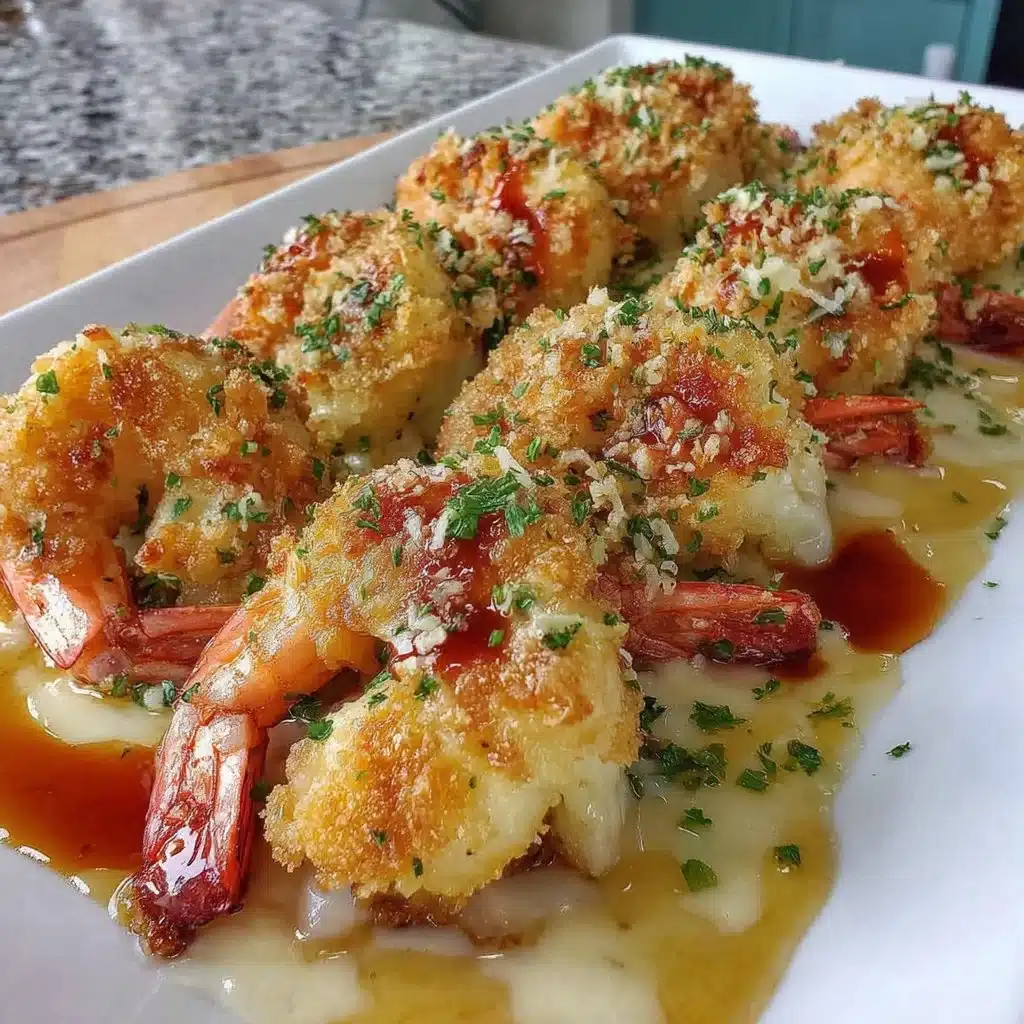 Baked Stuffed Shrimp Dish