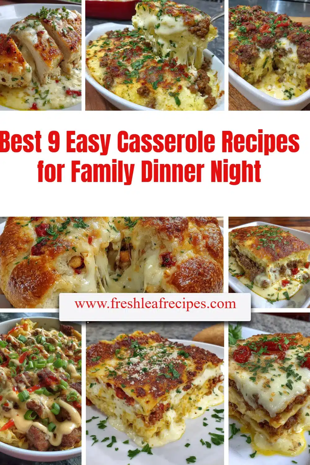 Delicious easy casserole recipes for a family dinner night