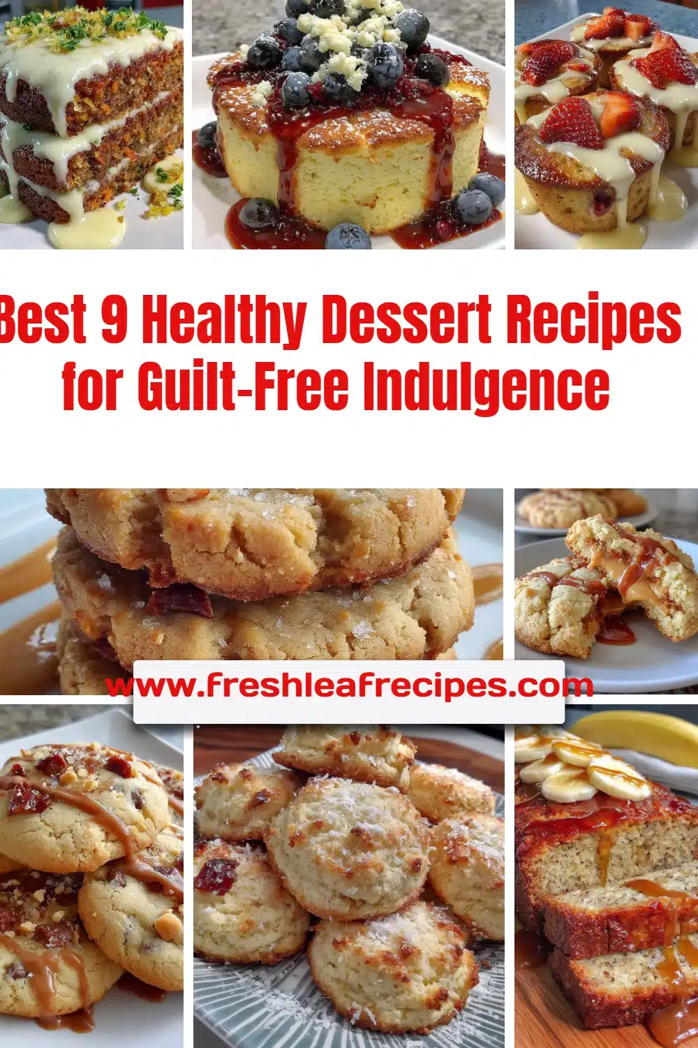 A selection of healthy dessert recipes for guilt-free indulgence