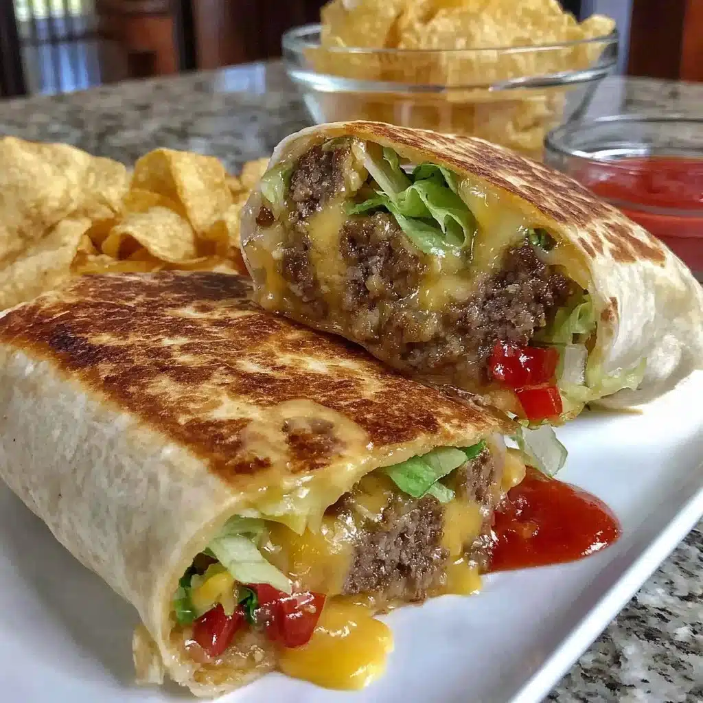Delicious Big Mac Wraps served on a plate, showcasing the recipe's ingredients.
