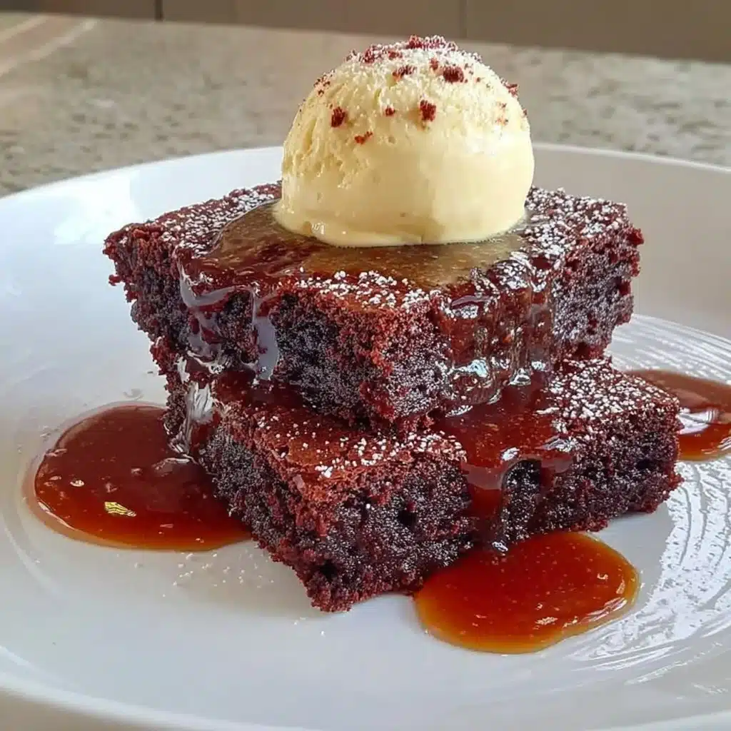 Delicious homemade brown butter brownies on a plate.