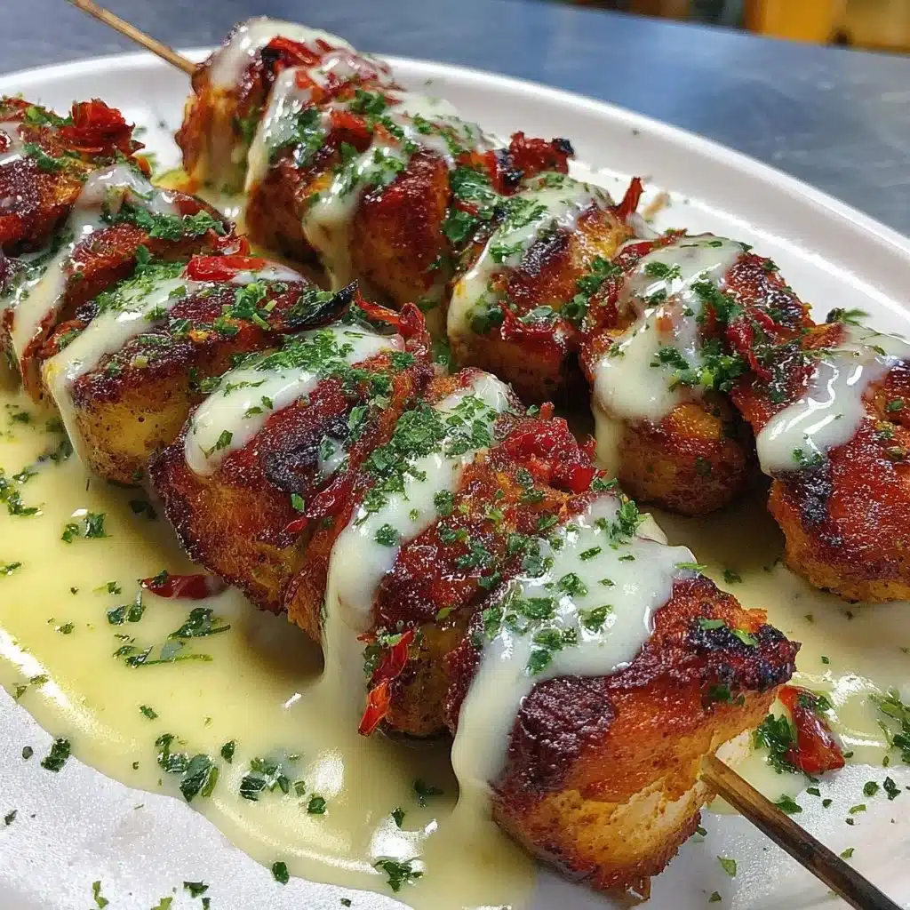 Grilled Chicken Tikka Kebab skewers with vibrant spices and fresh vegetables