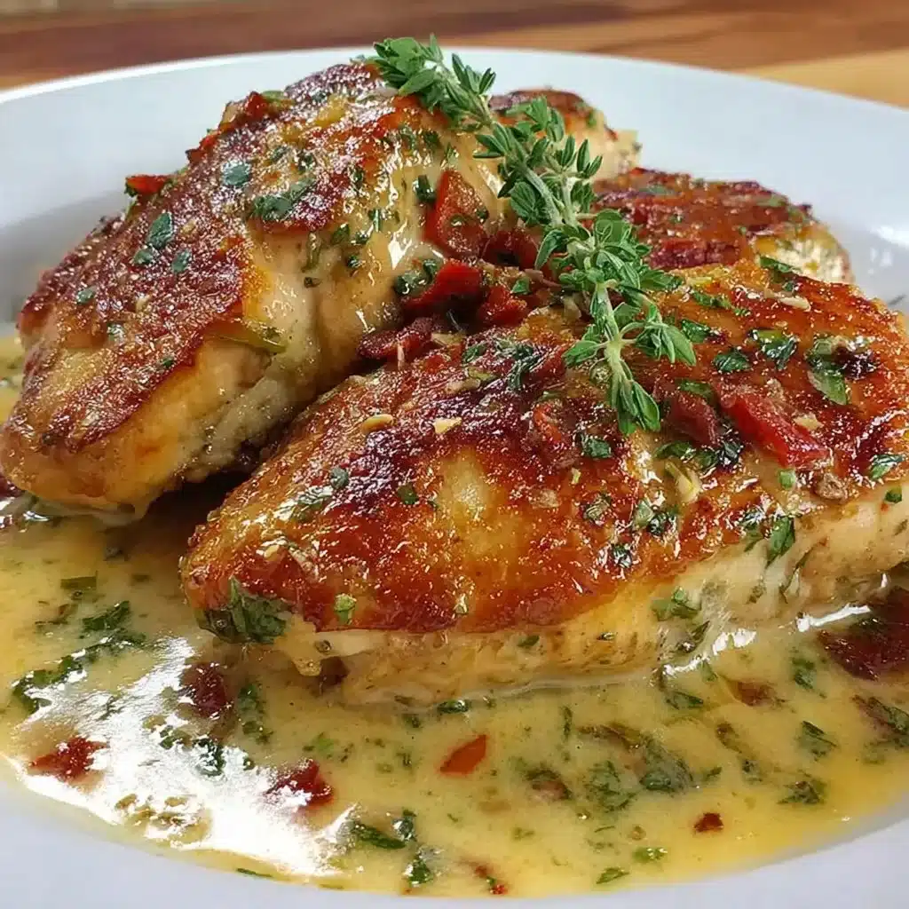 Delicious Chili Lime Chicken garnished with fresh herbs and lime wedges