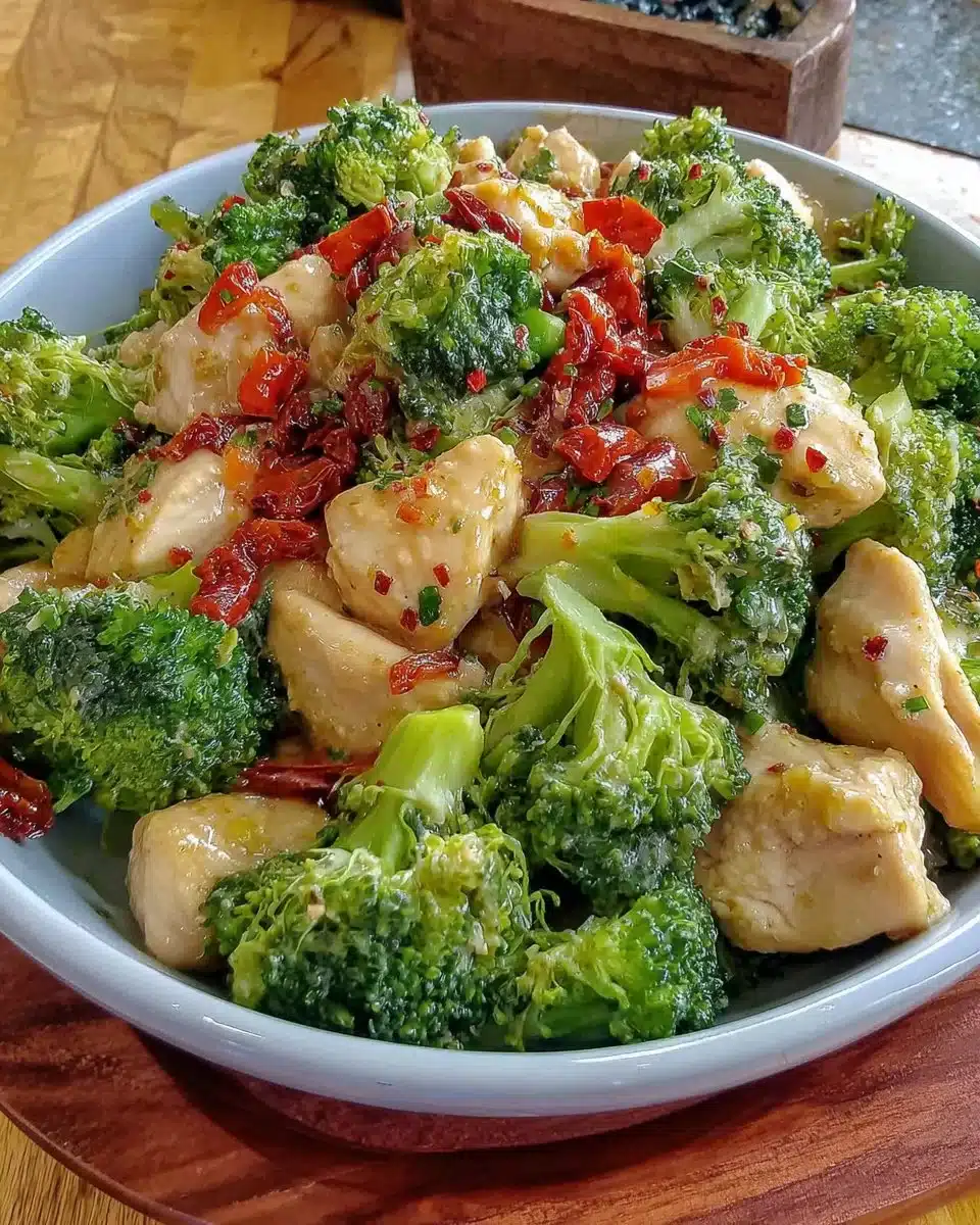 Delicious Chinese chicken and broccoli dish served with rice on a plate