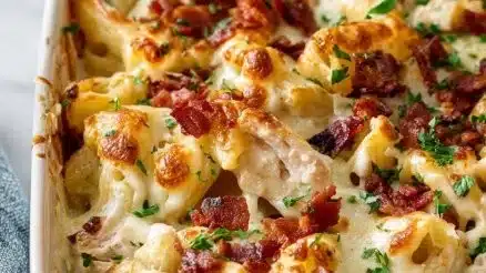 Delicious Crazy Good Casserole ready to serve