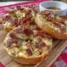 Freshly baked creamy Bacon Cheddar Bagels, ideal for breakfast or brunch.