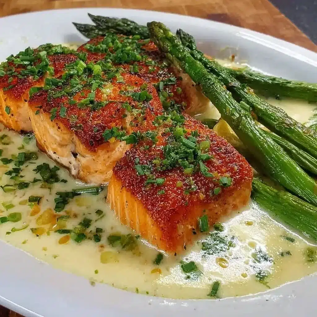 Air fryer frozen salmon cooked to perfection for a quick dinner option