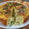 A delicious frittata with vegetables and herbs, perfect for any meal.