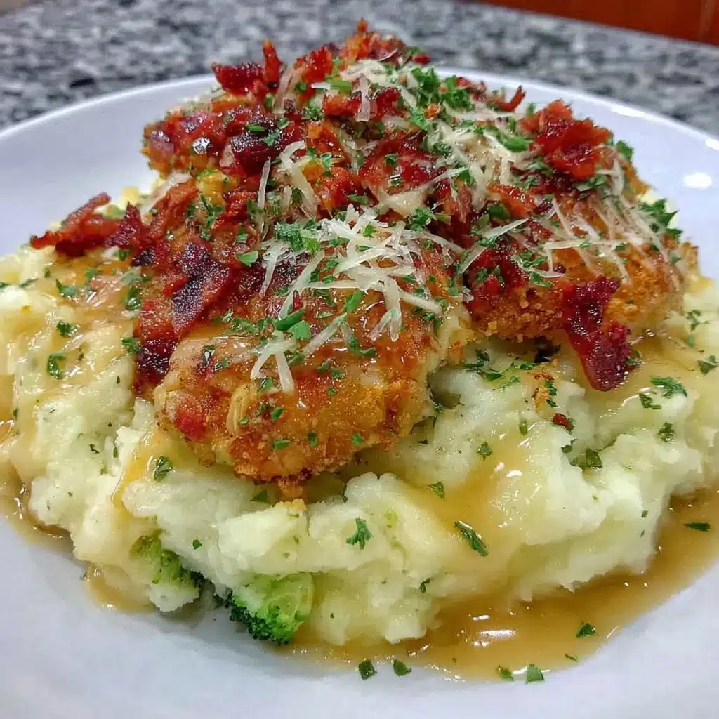 Homestyle chicken mashed potato bowls with savory chicken and creamy potatoes